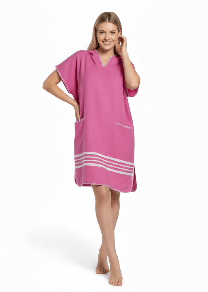 Beach Cover Up, Poncho with Hood