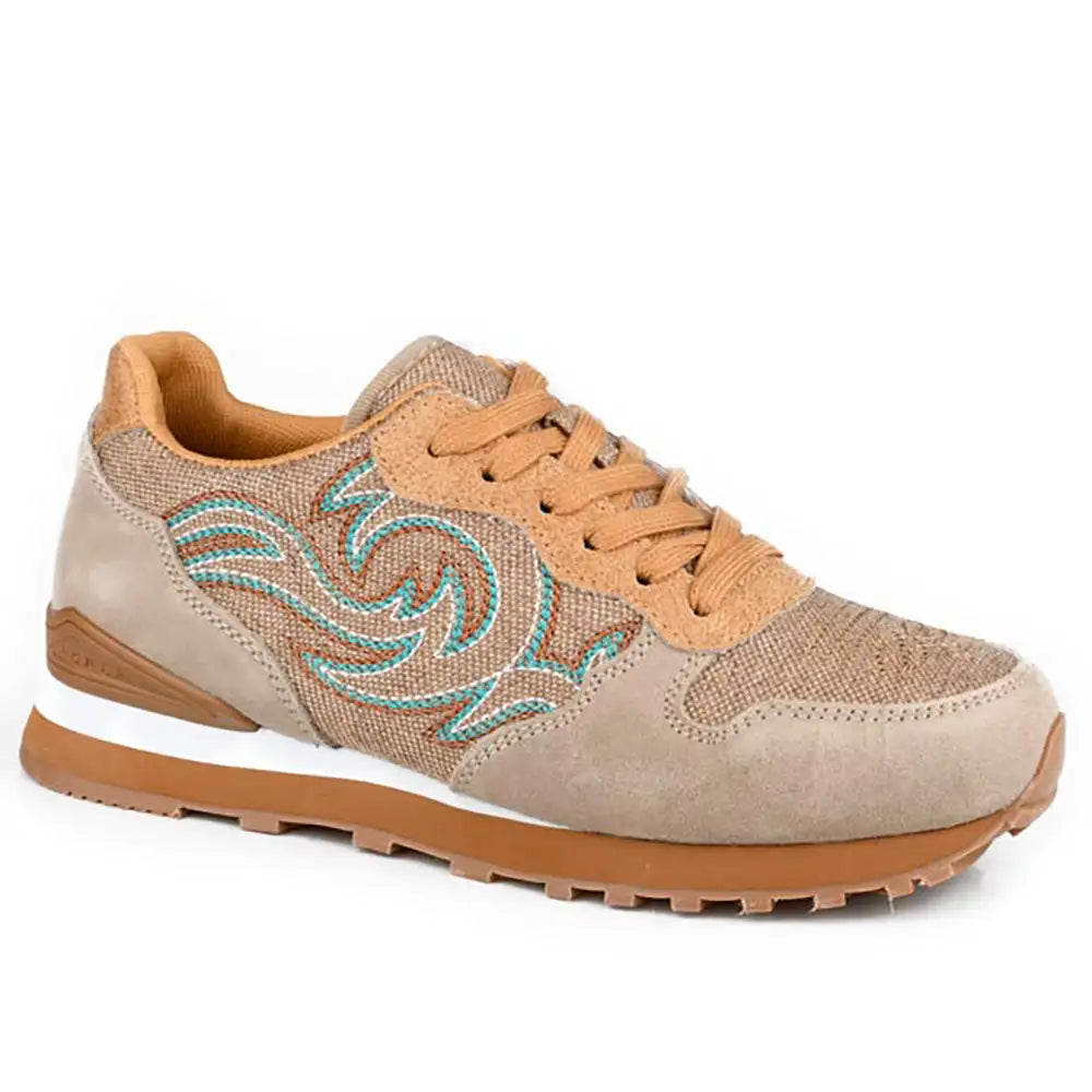 Roper Giddyup Western Stitch Jogger (Tan)- Women&