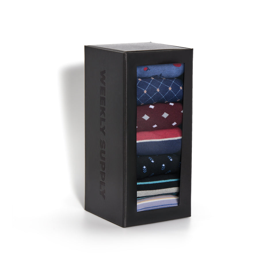 Weekly Sply 7-Pack - Fancy Dress Socks