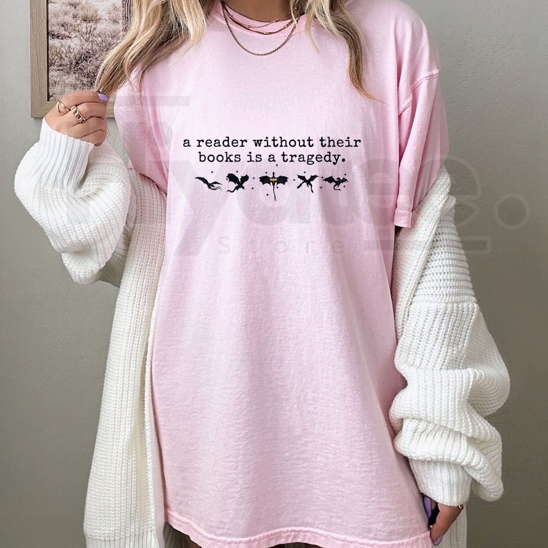 "A Reader Without Their Books Is Tragedy" – Premium 100% Cotton Dark Academia