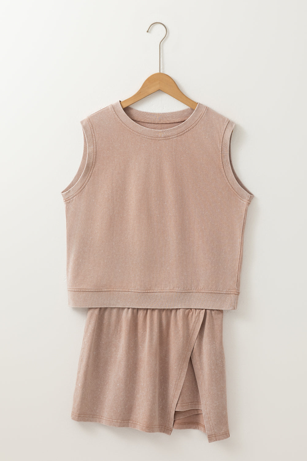 Mineral Wash Tank Top & Lined Skort Set
