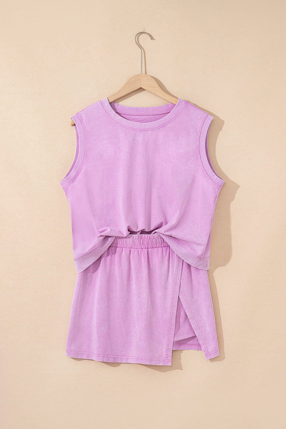 Mineral Wash Tank Top & Lined Skort Set