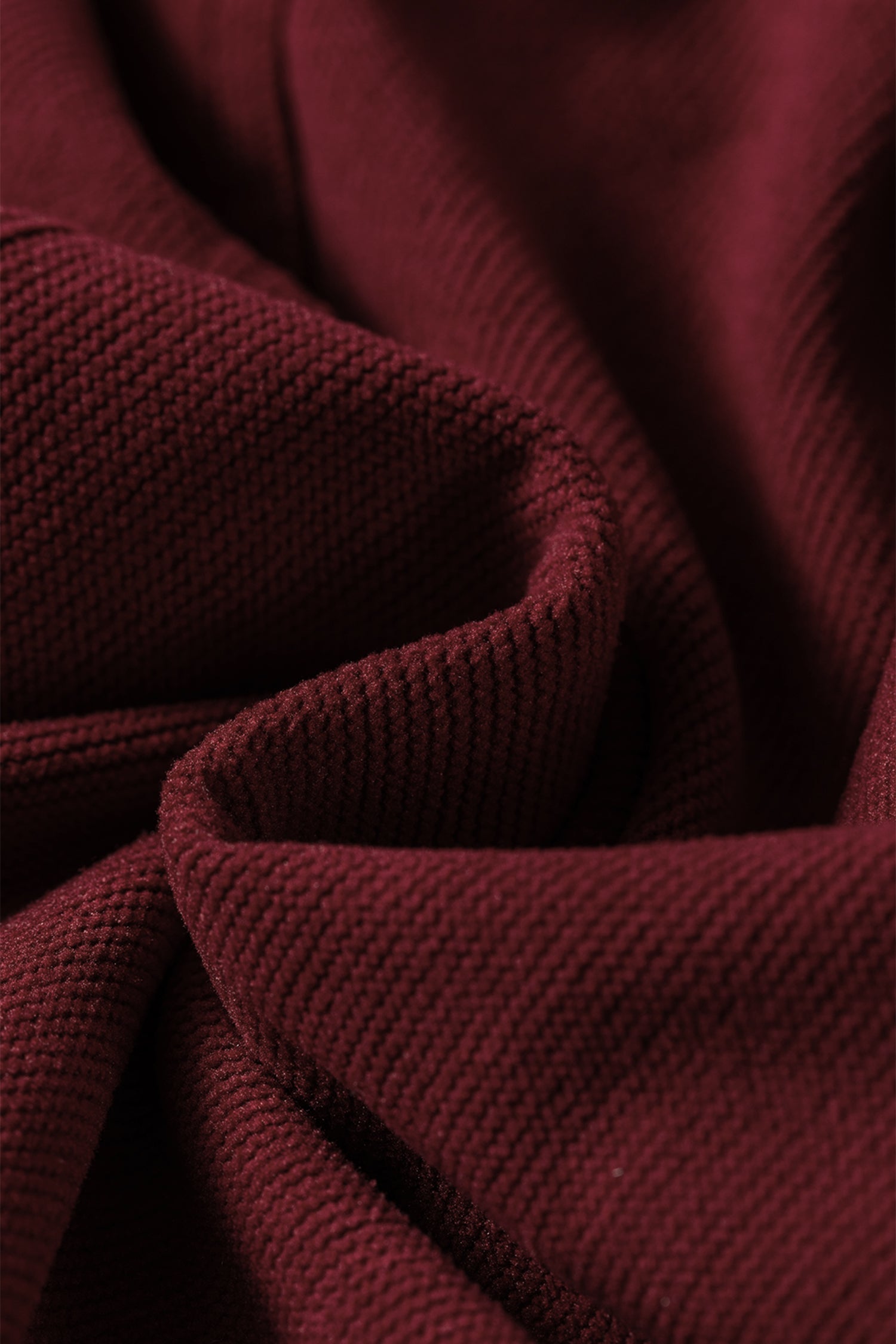 Corduroy Drawstring Waist Pleated Straight Leg Pants