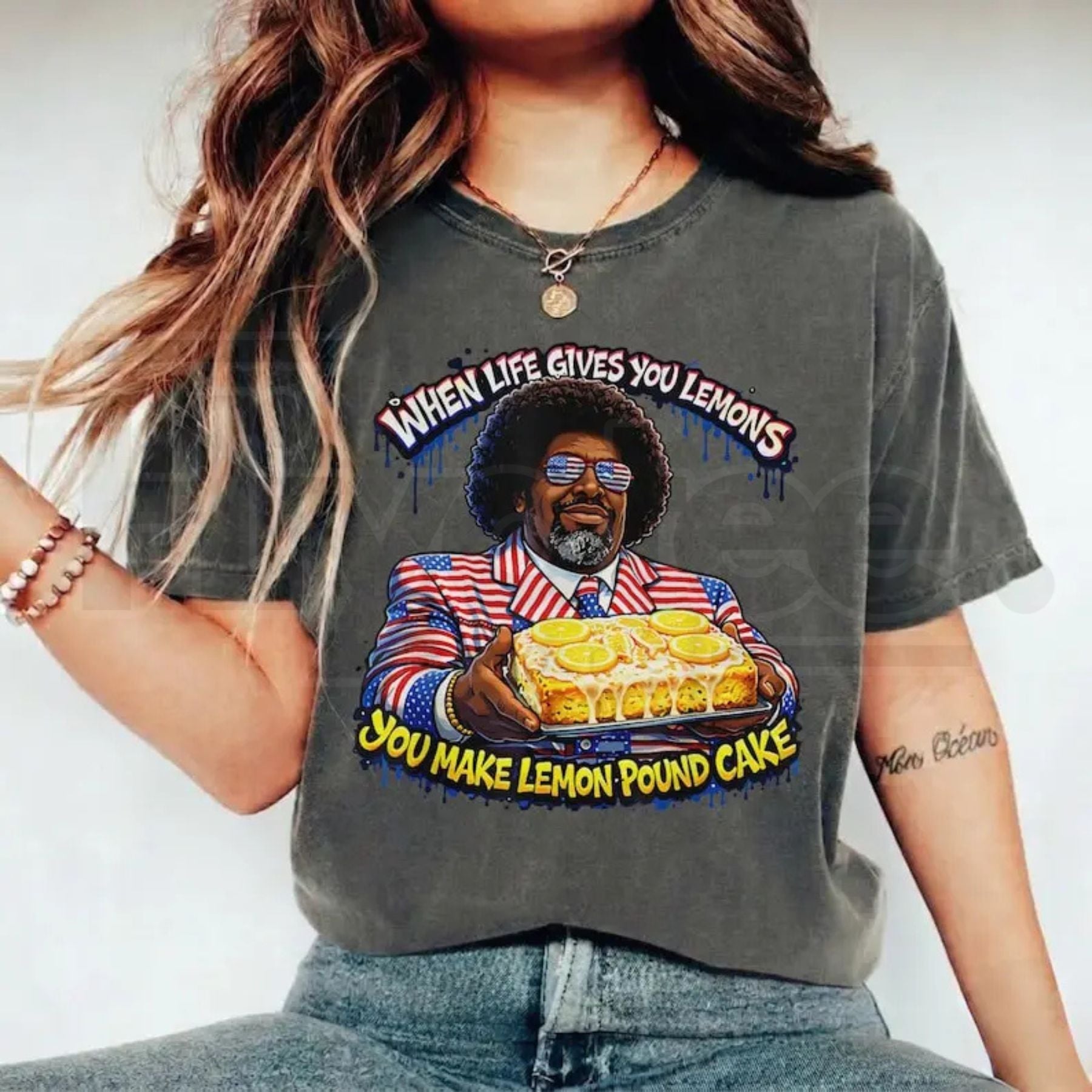 "Afroman Case Closed" Lemon Pound Cake – Official Viral Meme Graphic Top