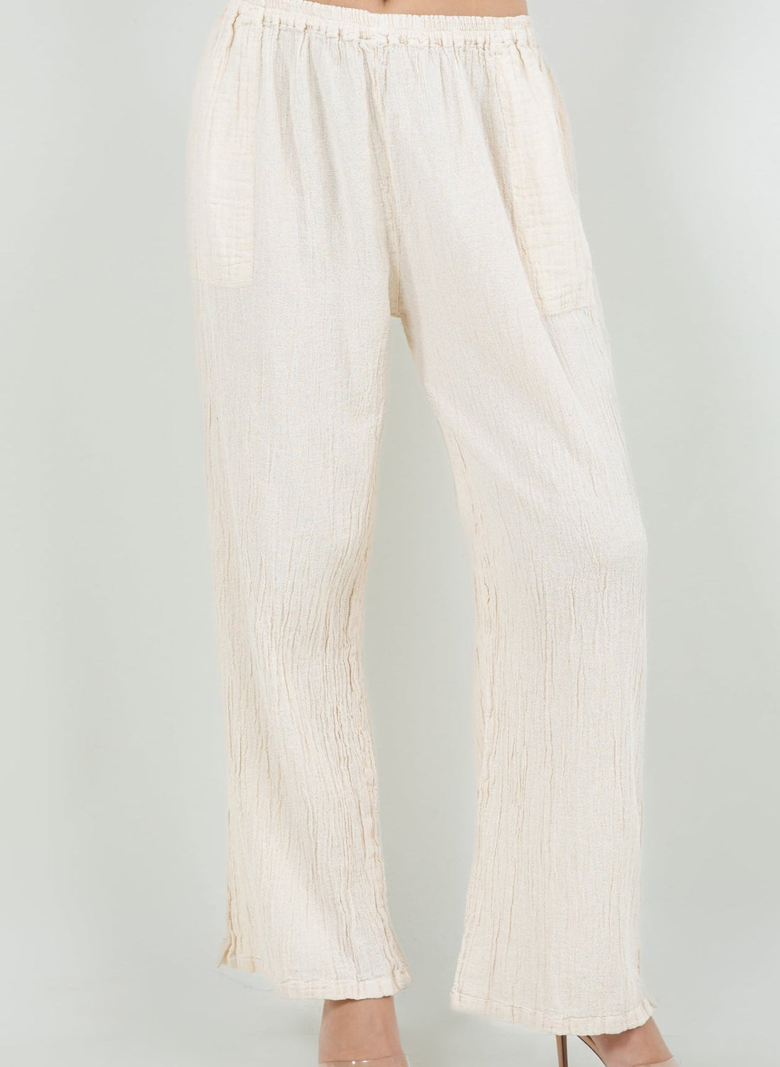 Lisa Cotton Gauze Pants with Pockets