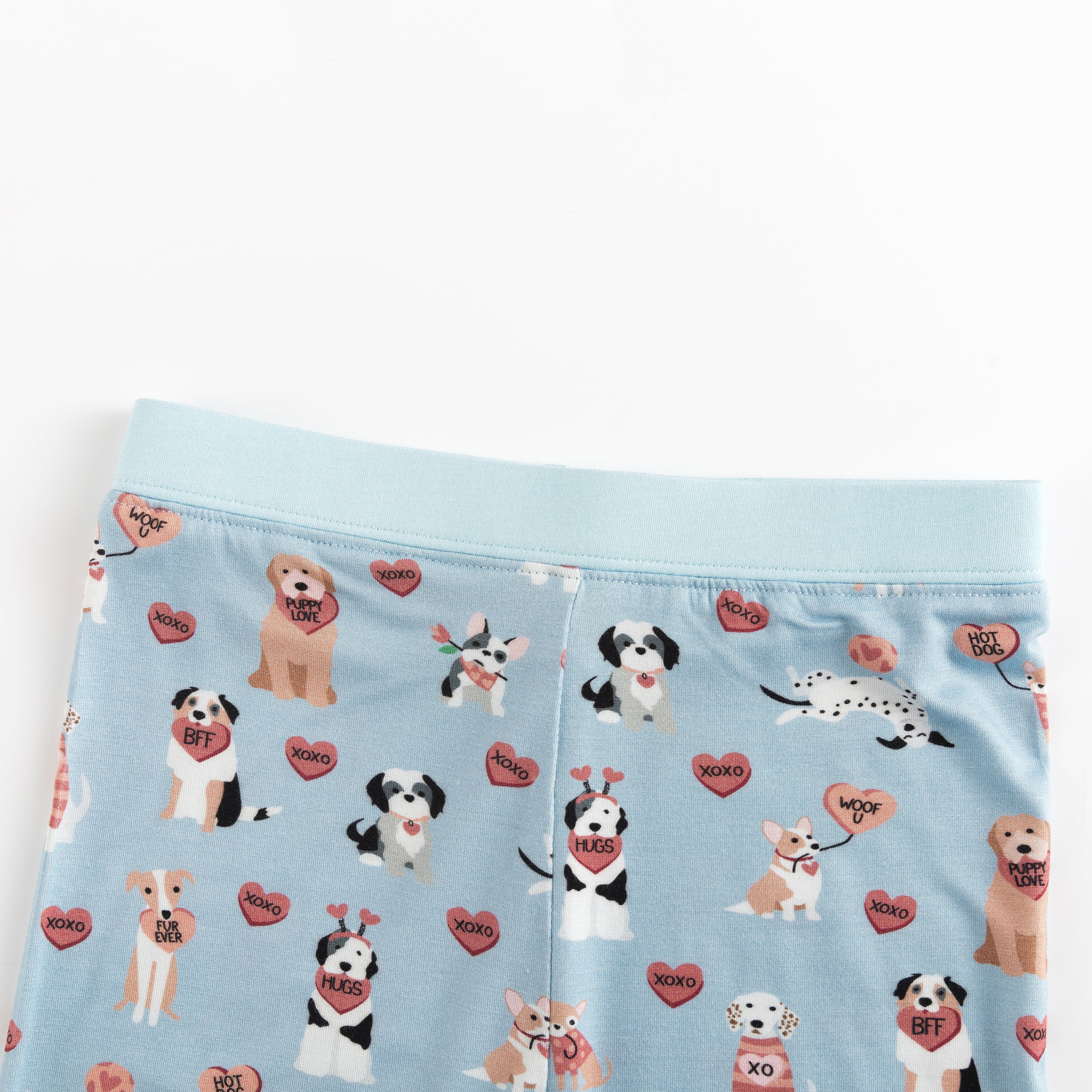 Pups & Kisses (Long Sleeve PJ) - Blue