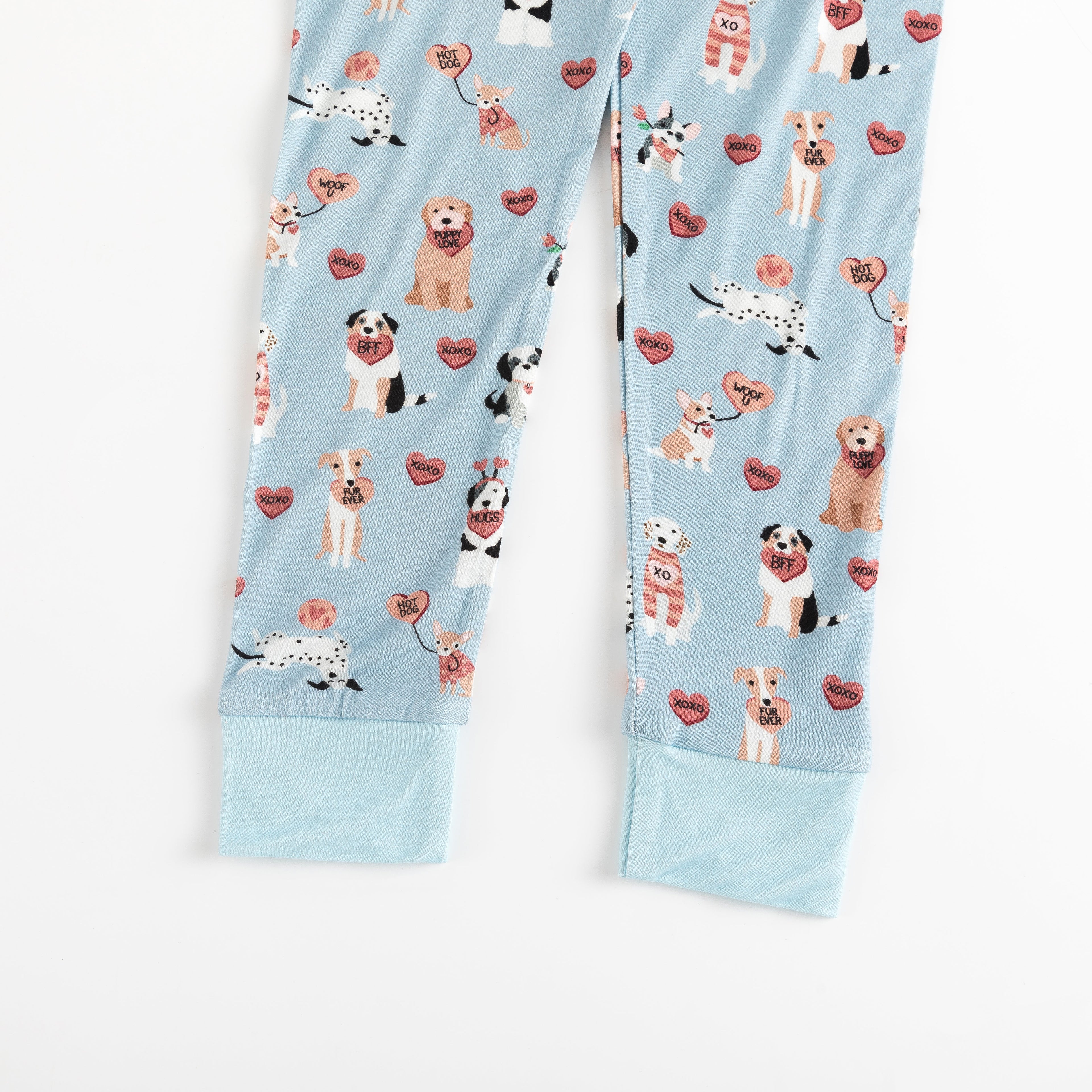 Pups & Kisses (Long Sleeve PJ) - Blue