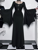 Trendy Slim Fit Batwing Sleeve Dress | ZAKAPOP