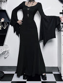Trendy Slim Fit Batwing Sleeve Dress | ZAKAPOP