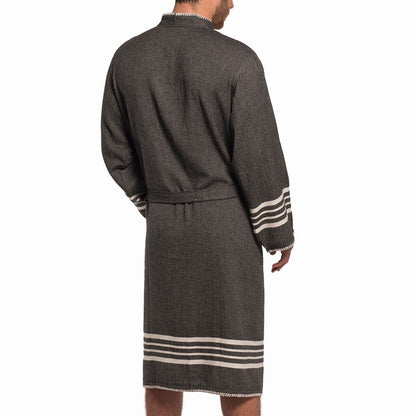 Organic Turkish Cotton Kimono Bathrobe – Lightweight Spa &amp; Home Robe