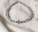 Bead Bracelet with Freshwater Shell & Pearl Beads
