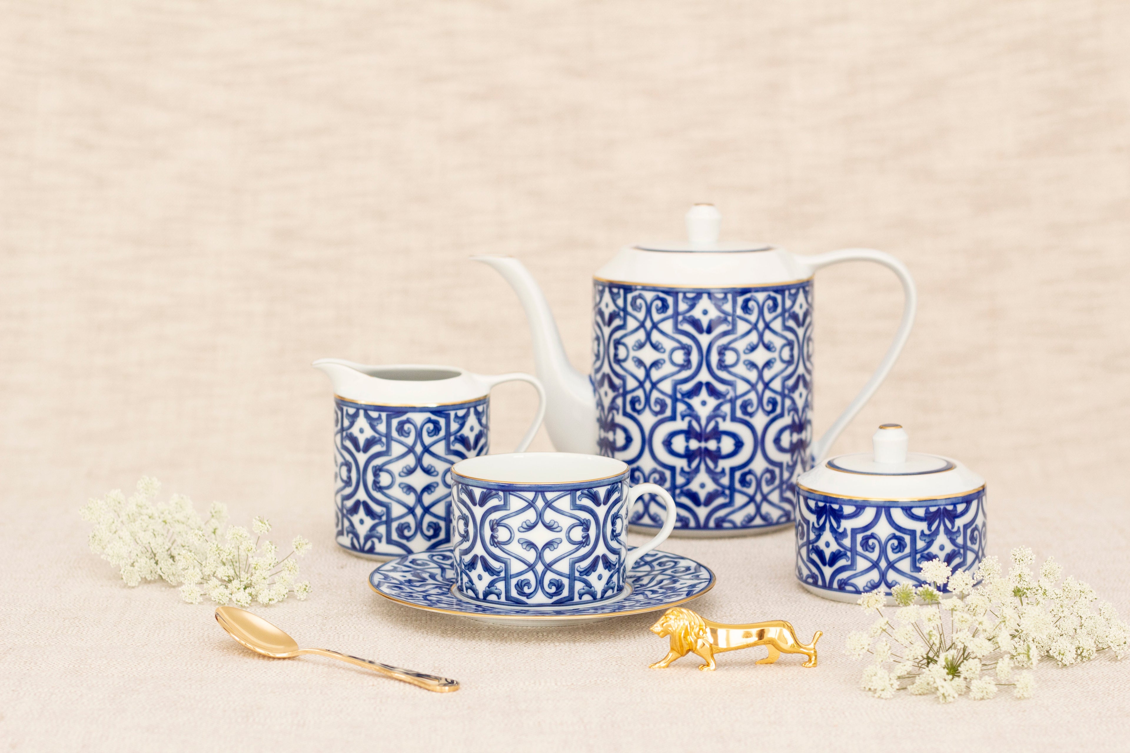 Blue Legacy Creamer + Sugar Bowl