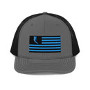 Flag Embroidered Car. Blue (Snapback)