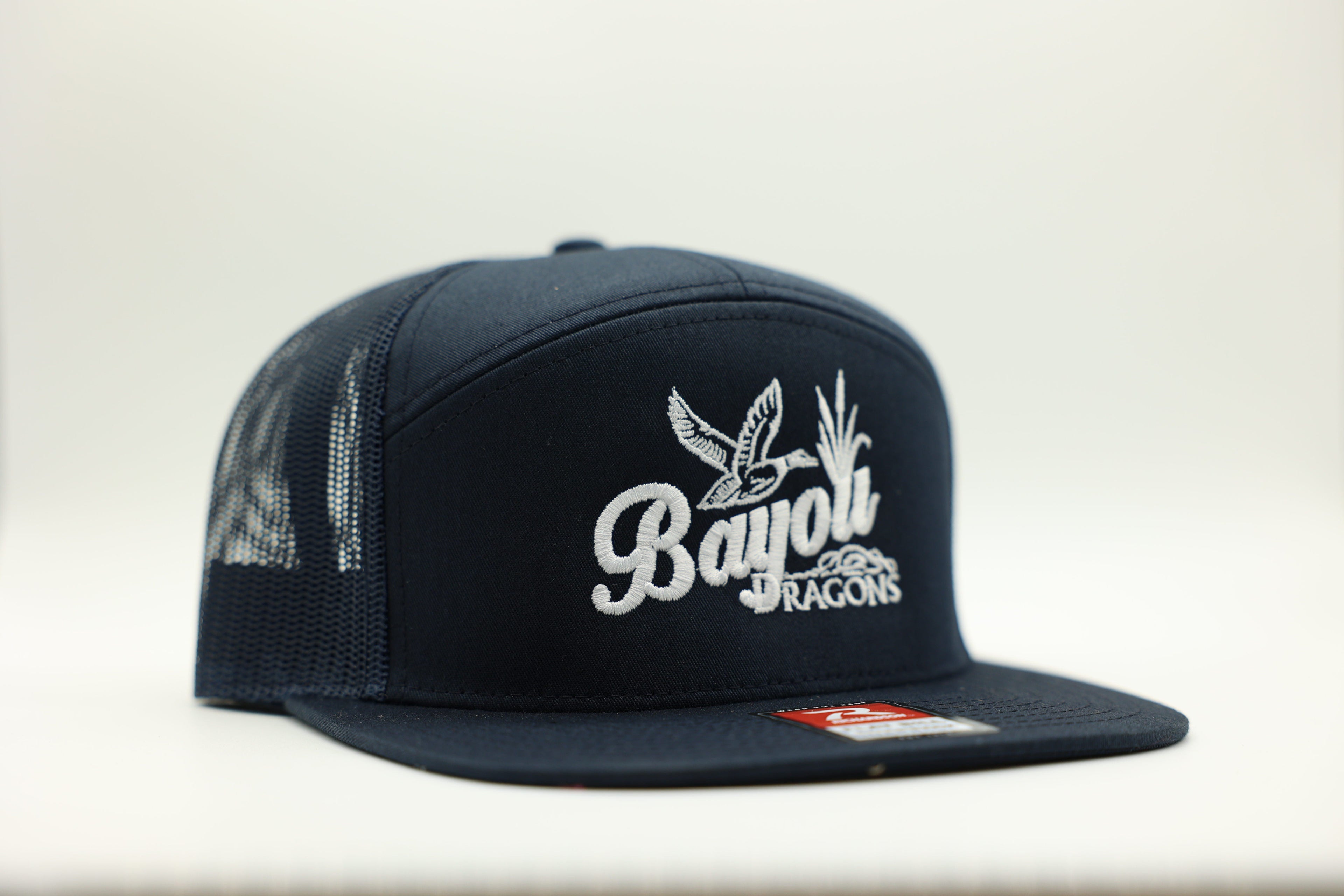 Black 7 Panel Mesh Back