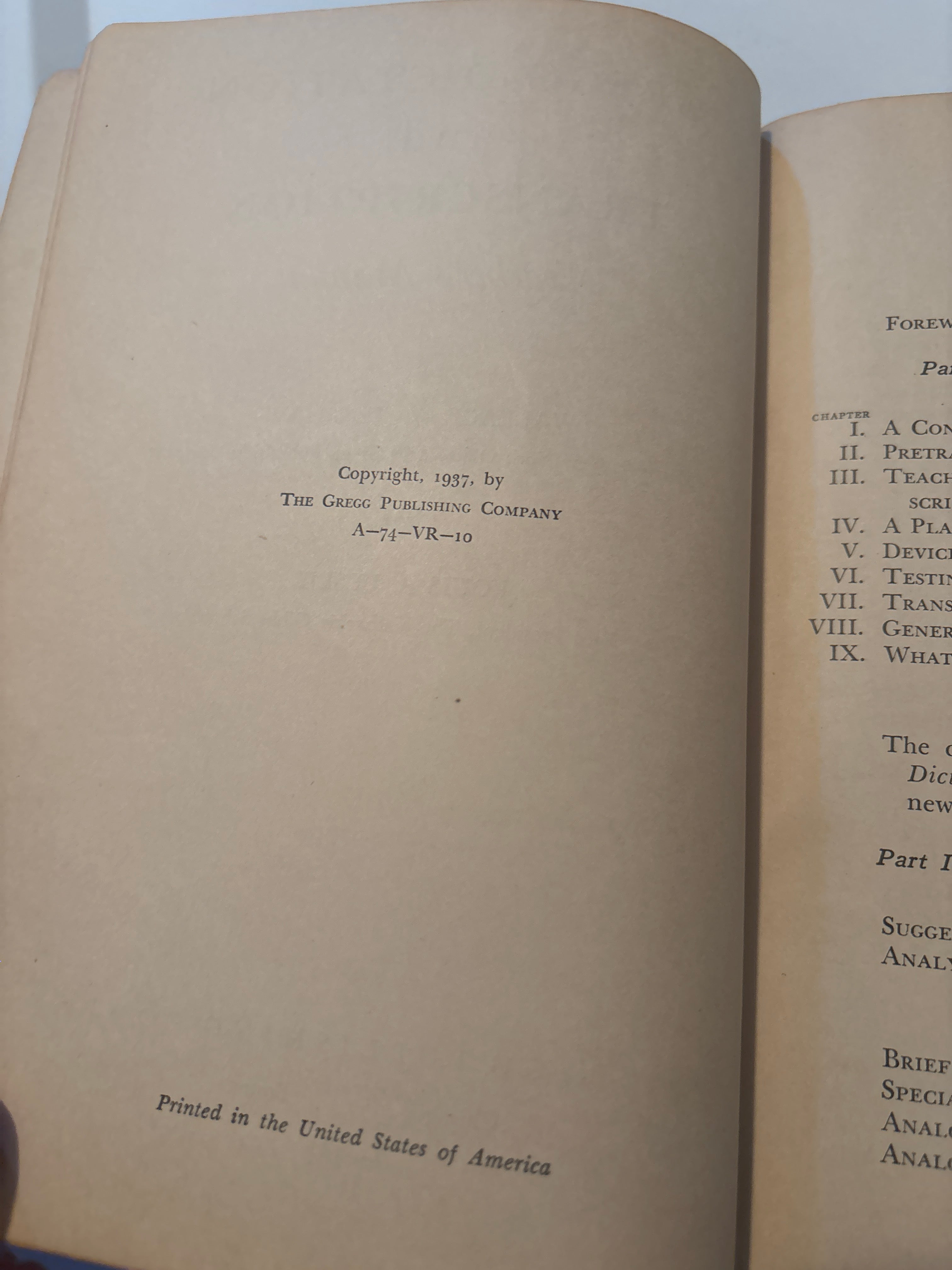Vintage Gregg Dictation and Transcription Teacher's Manual 1937