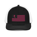 Flag Embroidered Neon Pink (Snapback)