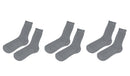 tittimitti® Men’s 100% Organic Cotton Boot Socks 3-Pack – Thick Warm Winter Crew Socks (Made in Italy)