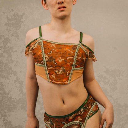 Mushroom Fairy Printed Corset