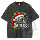 Fun Print Unisex Washed T-Shirt – Retro Graphic Tee, Comfortable Casual Cotton