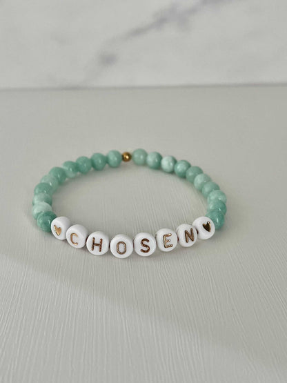Jade Chosen Bead Bracelet – Elegant Stone Jewelry with Meaning
