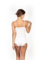 EGi Luxury Wool Silk Camisole Spaghetti Straps Top with Lace. Proudly Made in Italy (144)