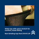 Men's Cotton Diabetic Crew Socks (6 Pair)