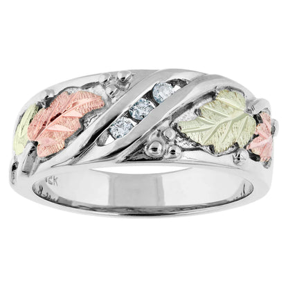 Three Diamond - Black Hills Gold Ladies Ring