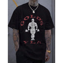 Gold's Gym Weightlifting Graphic Tee – Men's 100% Cotton Bodybuilding T-Shirt