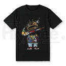 Men's Vintage Cartoon Print Graphic Tee – Trendy Streetwear Cotton Crewneck