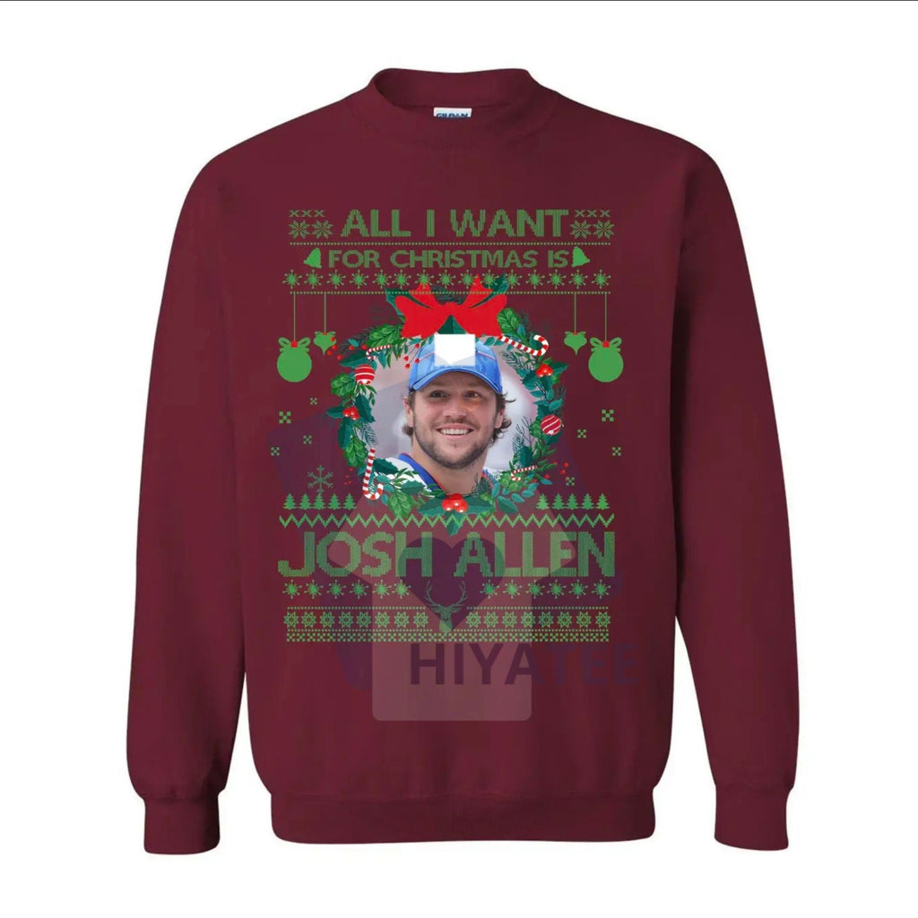 Josh Allen Shirt #17: Buffalo City Football Vintage Sweatshirt, Game Day Pullover, Gift Idea for Football Lovers