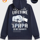Men's Letter & Hand Print Drawstring Hoodie