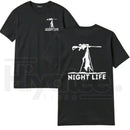 Coyote Night Life Hunting T-Shirt – Predator Hunter Graphic Tee, Outdoor Hunting Apparel Gift for Men