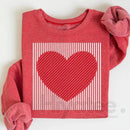 Retro Valentines Heart Sweatshirt: Cute Love Crewneck for Teachers, Moms & Women