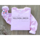 DIOS.PATRIA.LIBERTAD Sweatshirt: Dominican Republic National Motto Jumper, Patriotic Spanish Pride Crewneck, DR Heritage Gift