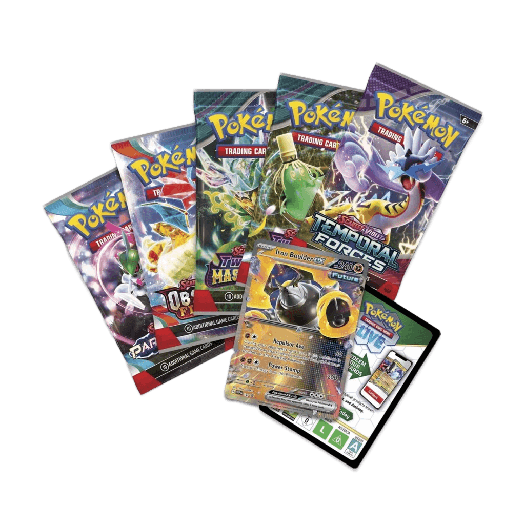 Pokémon Paradox Destinies (Iron Boulder Ex) Tin