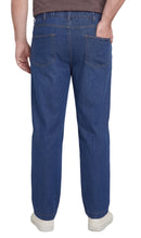 Men's Pull-On Denim and Twill Pants — Elastic Waist Easy Fit