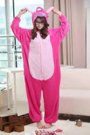 Adults Onesie Zip Up Animal Pajamas One Piece Sleepwear