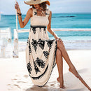 Women’s Wide-Strap Printed Maxi Dress