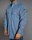 FR Pearl Snap Work Shirt - Conqueror Navy