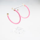 Bubble Gum Hoop Earrings