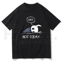 "Nope Not Today" Hollow Knight T-Shirt – Harajuku Aesthetic Vintage Streetwear