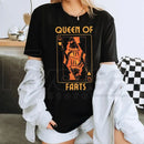 "Queen Of Farts" Funny Joke T-Shirt – Inappropriate Humor Prank Gift for Her