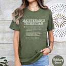Funny Maintenance Technician Definition T-Shirt – Mechanic & Trades Humor Tee