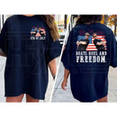 "Boats Hoes And Freedom" 4th of July T-Shirt – Funny Step Brothers Parody Tee