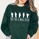 Buffy The Vampire Slayer "Out For A Walk Btch" Sweatshirt: Spike Quote Crewneck