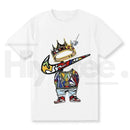 Men's Vintage Cartoon Print Graphic Tee – Trendy Streetwear Cotton Crewneck