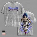 Legendary Saiyan Vintage Washed T-Shirt – Heavyweight Cotton Unisex Anime Graphic Tee