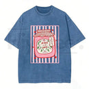 Jesus Is My Jam Vintage Washed T-Shirt – Christian Strawberry Graphic Cotton Tee
