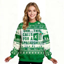 Geeksoutfit Geeky Ugly Christmas Sweater – Round Neck Long Sleeve Knitwear