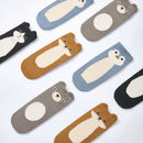 New- Critter Crew- Organic- 4 Pairs of Stay-On Baby & Toddler Non-Slip Socks